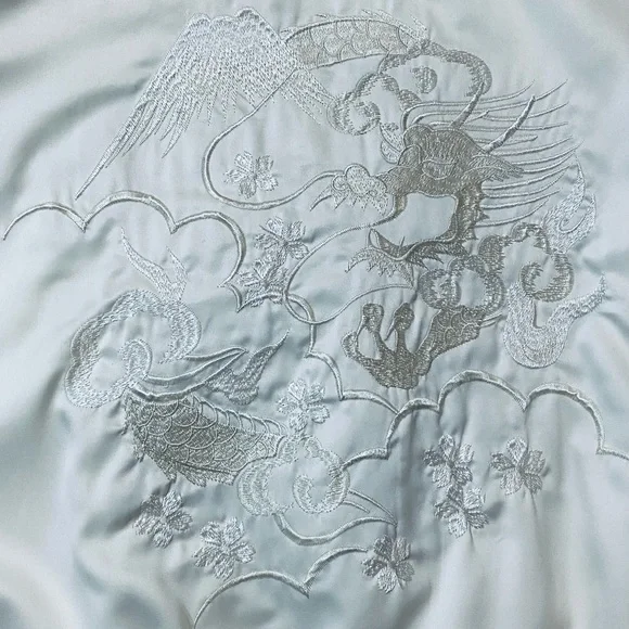 Silence + Noise Monochromatic Souvenir Bomber Jacket Urban Outfitters XS - Picture 6 of 12